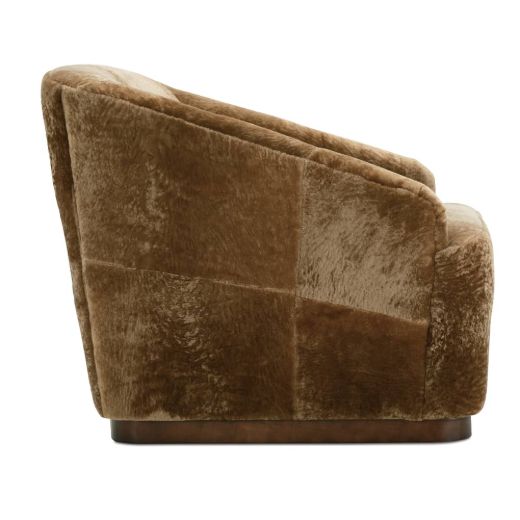 Picture of Shearling Leather Bernie Swivel Chair